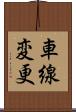 車線変更 Scroll