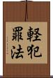軽犯罪法 Scroll