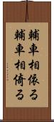 輔車相依る Scroll
