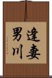 逢妻男川 Scroll
