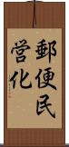 郵便民営化 Scroll