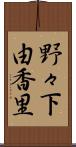 野々下由香里 Scroll