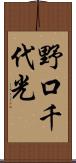 野口千代光 Scroll