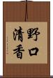野口清香 Scroll