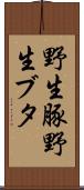 野生豚 Scroll