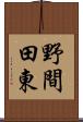 野間田東 Scroll