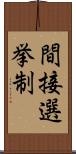 間接選挙制 Scroll