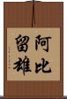 阿比留雄 Scroll