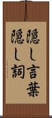 隠し言葉 Scroll