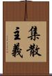 集散主義 Scroll