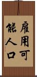 雇用可能人口 Scroll