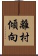 離村傾向 Scroll
