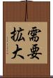需要拡大 Scroll