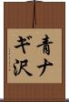 青ナギ沢 Scroll