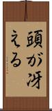 頭が冴える Scroll