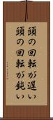 頭の回転が遅い Scroll