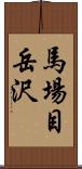 馬場目岳沢 Scroll