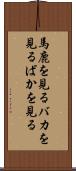 馬鹿を見る Scroll