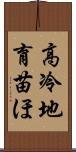 高冷地育苗ほ Scroll