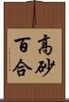 高砂百合 Scroll
