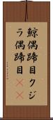 鯨偶蹄目 Scroll