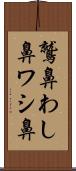 鷲鼻 Scroll