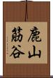 鹿山筋谷 Scroll
