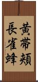 黄帯頬長雀蜂 Scroll