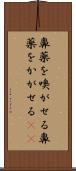 鼻薬を嗅がせる Scroll