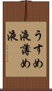 うすめ液 Scroll
