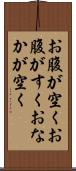 お腹が空く Scroll