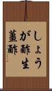 しょうが酢;生薑酢 Scroll