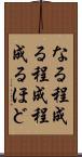 なる程 Scroll