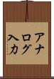 アナログ入力 Scroll