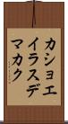 カショエイラスデマカク Scroll