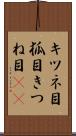 キツネ目 Scroll