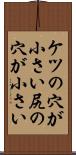ケツの穴が小さい Scroll