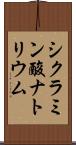 シクラミン酸ナトリウム Scroll