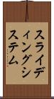 スライディング・システム Scroll