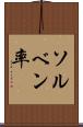 ソルベン率 Scroll
