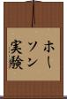ホーソン実験 Scroll