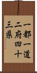 一都一道二府四十三県 Scroll