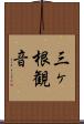 三ヶ根観音 Scroll