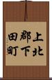 上北郡下田町 Scroll