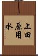 上田原用水 Scroll