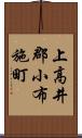 上高井郡小布施町 Scroll