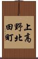 上高野北田町 Scroll
