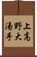 上高野大湯手 Scroll