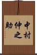 中村仲之助 Scroll