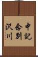 中記念別沢川 Scroll